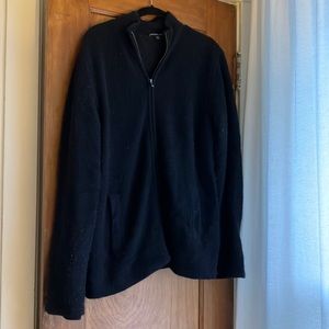Cashmere zip cardigan
